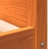 Cama para perros madera de pino marrón cera 105,5x75,5x28