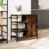 Carrito de cocina de madera roble ahumado 87,5x38,5x84,5