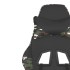 Silla gaming de masaje cuero sintético negro y