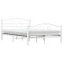 Estructura de cama metal blanco 120x200