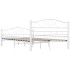 Estructura de cama metal blanco 120x200