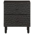 Mesitas de noche 2 uds madera maciza de mango negro 40x33x46