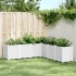 Jardinera PP blanco 160x160x53