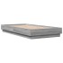 Estructura de cama con luces LED gris Sonoma 90x190