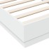 Estructura de cama con luces LED blanco 75x190