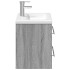 Mueble de baño con lavabo integrado gris