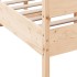 Estructura de cama con cabecero madera maciza pino 120x190