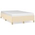 Estructura de cama tela crema 120x190