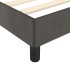 Estructura cama con cabecero terciopelo gris oscuro 120x190