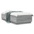 Estructura de cama con luces LED madera gris Sonoma 90x200