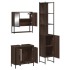 Set de muebles baño 3 pzas madera contrachapada roble