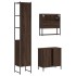 Set de muebles baño 3 pzas madera contrachapada roble