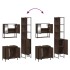 Set de muebles baño 3 pzas madera contrachapada roble