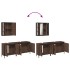 Set de muebles de baño 3 pzas madera contrachapada roble