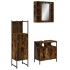 Set de muebles baño 3 pzas madera contrachapada roble