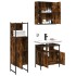 Set de muebles baño 3 pzas madera contrachapada roble