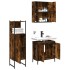 Set de muebles baño 3 pzas madera contrachapada roble