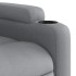 Sillón reclinable de masaje eléctrico tela gris