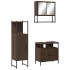 Set de muebles baño 3 pzas madera contrachapada roble