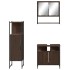 Set de muebles baño 3 pzas madera contrachapada roble