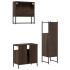 Set de muebles baño 3 pzas madera contrachapada roble