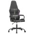 Silla gaming cuero sintético negro y