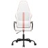 Silla gaming cuero sintético blanco y