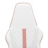 Silla gaming cuero sintético blanco y