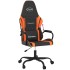 Silla gaming cuero sintético negro y