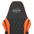 Silla gaming cuero sintético negro y