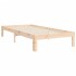 Estructura de cama individual con cabecero madera