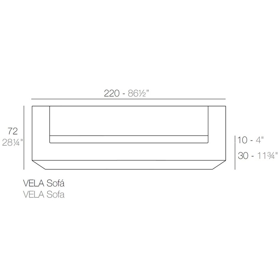 Sofá Vela 220