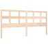 Estructura de cama con cabecero madera maciza 200x200