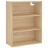 Aparador alto madera contrachapada color roble 69,5x34x180