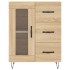 Aparador alto madera contrachapada color roble 69,5x34x180