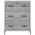 Aparador alto madera contrachapada gris sonoma 69,5x34x180