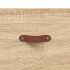 Aparador alto madera contrachapada color roble 69,5x34x180