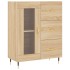 Aparador alto madera contrachapada color roble 69,5x34x180