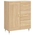 Aparador alto madera contrachapada color roble 69,5x34x180