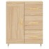 Aparador alto madera contrachapada color roble 69,5x34x180