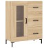 Aparador alto madera contrachapada color roble 69,5x34x180