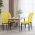 Sillas de comedor 4 uds terciopelo amarillo