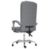 Silla de oficina reclinable con masaje de tela gris