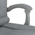 Silla de oficina reclinable con masaje de tela gris