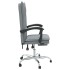 Silla de oficina reclinable de tela gris