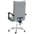 Silla de oficina reclinable de tela gris