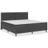 Estructura de cama Box Spring tela gris 200x200