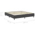 Estructura de cama Box Spring tela gris 200x200