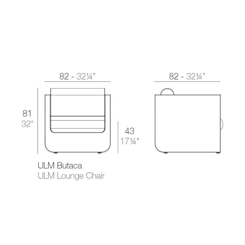 Butaca de diseño, modelo Ulm