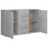 Aparador de madera contrachapada gris hormigón 120x35,5x75